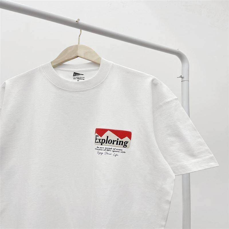 Home Daily 重磅立体发泡字母印花男女情侣款宽松美式复古短袖T恤,男装,唐装,淘宝优惠券,粉丝福利购,淘宝优惠卷