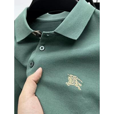 高端名牌短袖t恤男士夏季简约刺绣翻领Polo衫男潮流潮牌大码体恤