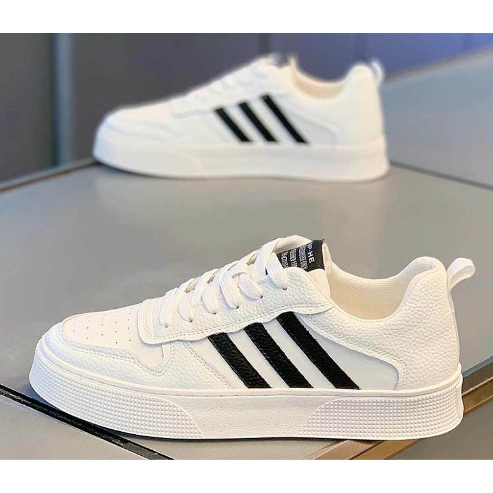 香港潮牌男鞋子夏季时尚透气轻便休闲板鞋男士软底运动舒适小白鞋