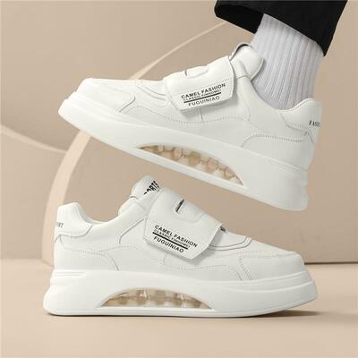 香港气垫小白鞋男2025秋冬新款男士休闲厚底内增高板鞋欧洲站男鞋