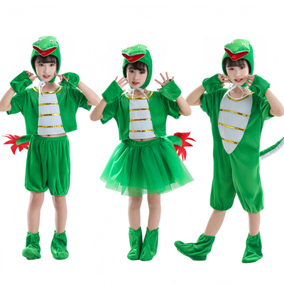 蛇年六一儿童蛇演出服小青蛇儿童表演服小蛇服装十二生肖动物服