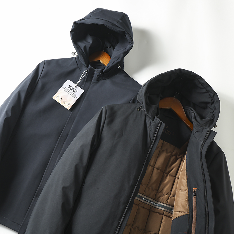 90%白鸭绒户外防风冲锋羽绒服