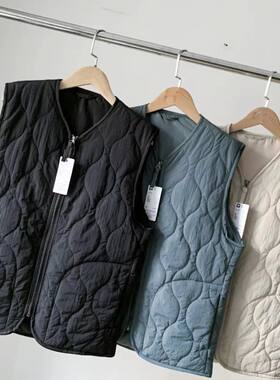 棉服马甲外套纯色百搭保暖上衣