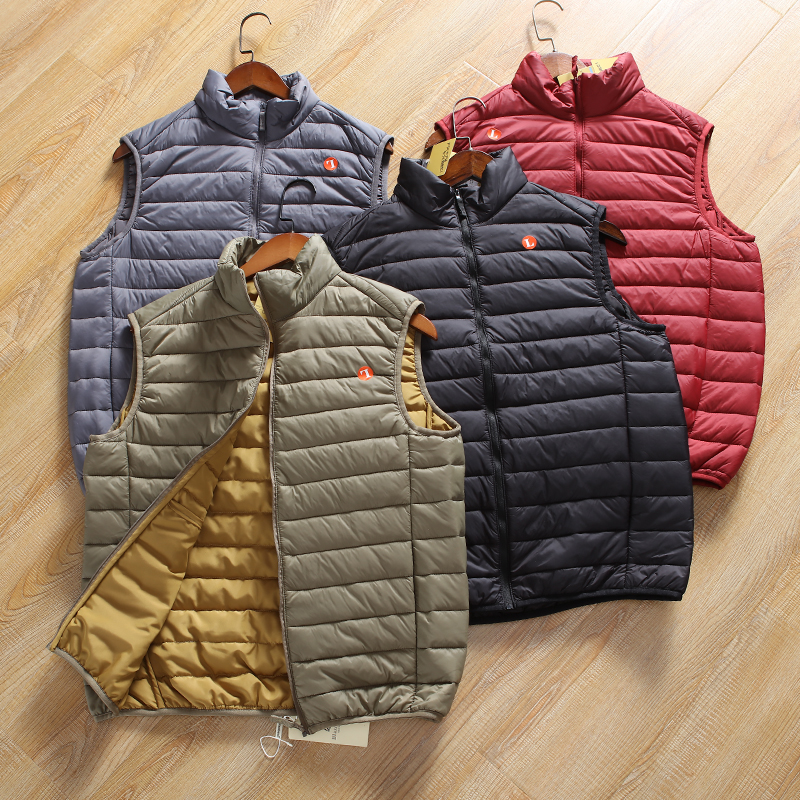 强烈推荐！基础百搭！外贸男装春季立领休闲保暖舒适棉马甲外套潮