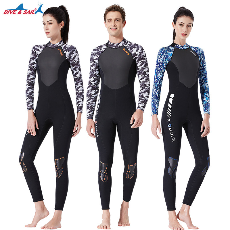 DIVE&SAIL3mm潜水服保暖防晒连体