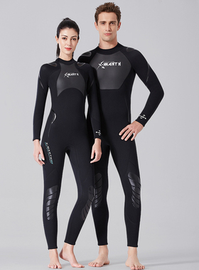 DIVE&SAIL潜水服3mm男女冬季游泳防寒保暖深潜水母衣全身连体湿衣