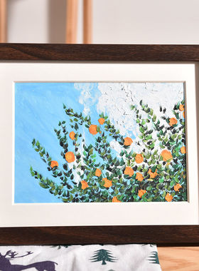 油画外框新款配白色卡纸中空立体效果A516K油画棒画框小相框装裱