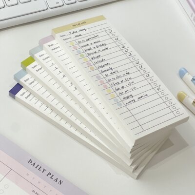 简约记事便签本生活进度todolist计划本打卡规划日程本可撕留言纸