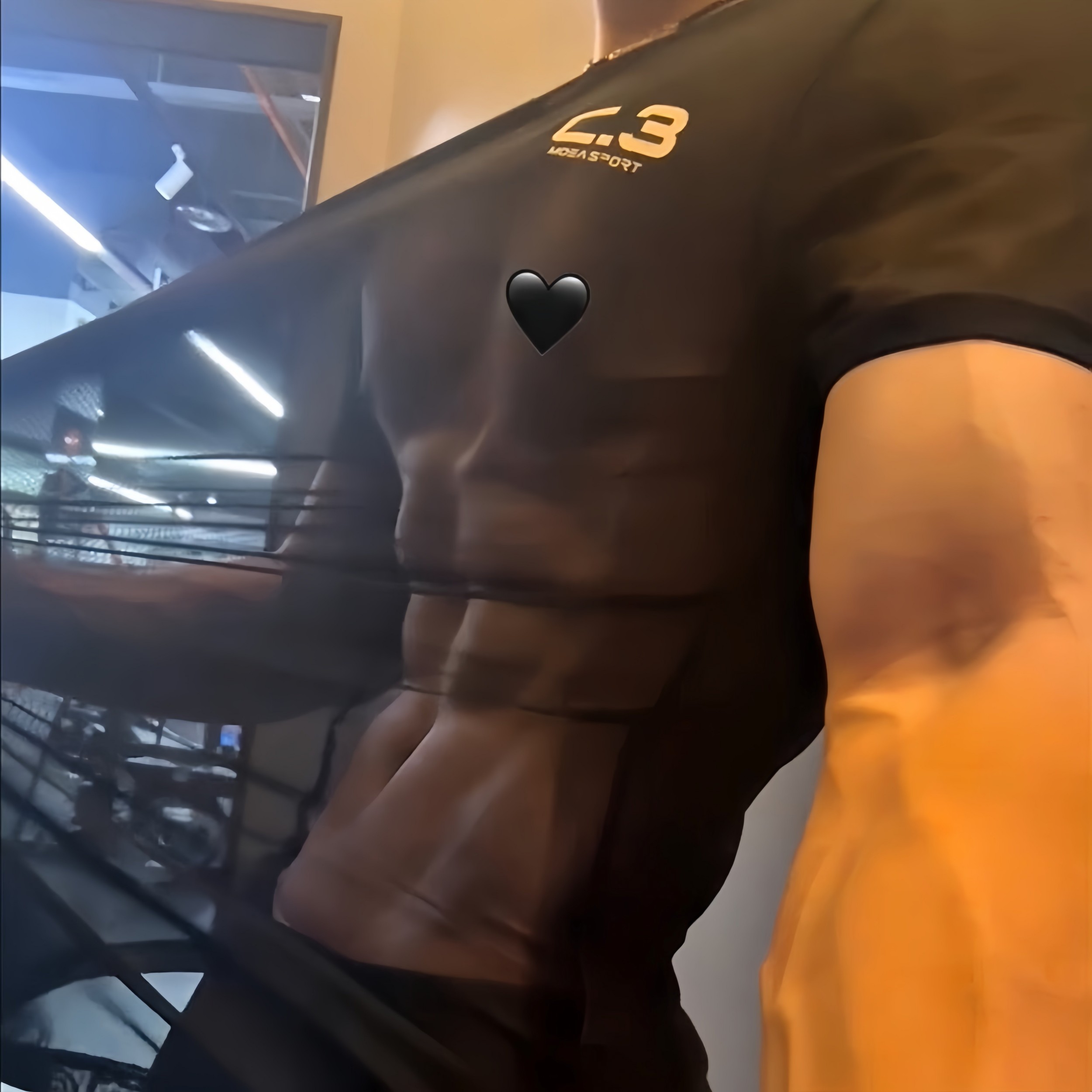 网纱短袖男子夏季运动健身高弹上衣性感柔软速干透明圆领性感T恤