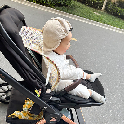 婴儿车靠背支撑坐直神器冰丝护腰垫腰靠夏天透气宝宝儿童推车配件