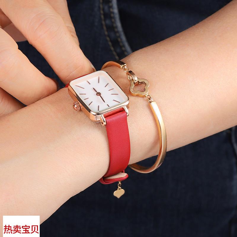 适用原装红色绢丝布表带女飞亚达依波罗西尼ck天梭阿玛尼卡西欧皮