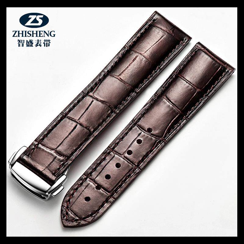 智盛适用于欧米茄折叠扣表带真皮男女士皮带星座碟飞系列超霸海马