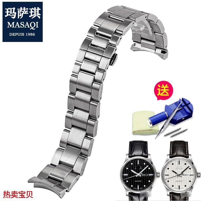 适用原装美度MIDO舵手钢带M005430AM005614A钢表带手表链22mm23mm