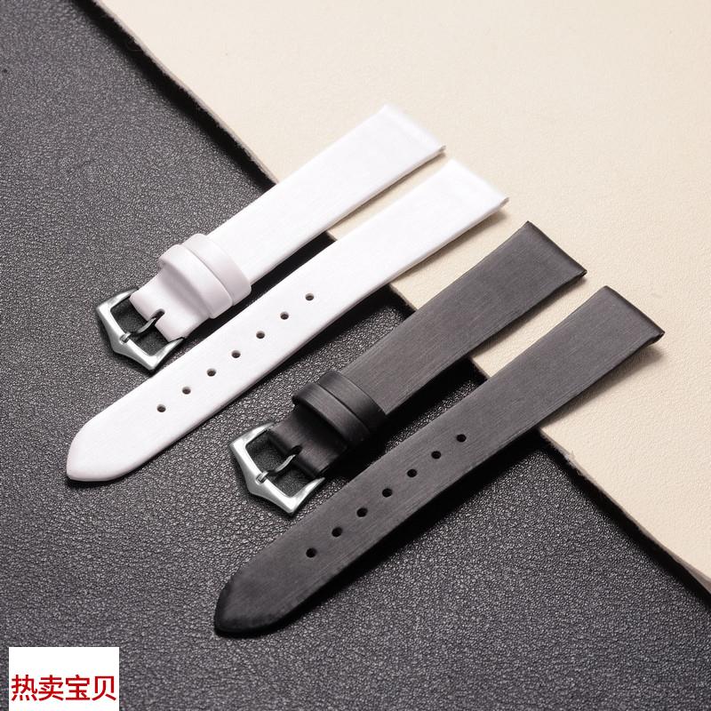 适用原装布表带绢丝丝绸表带蚕丝摩凡陀伯爵161820mm女男表链