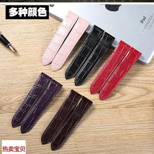 适用原装桑托斯女男卡地亚山度士100Santos20MM23MM24皮带表带