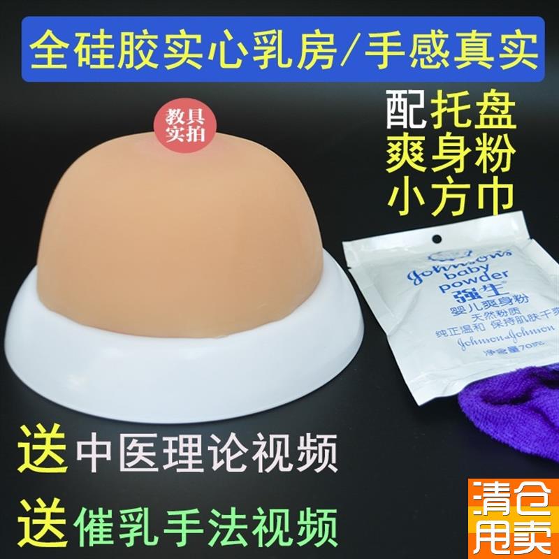 全硅胶实心乳房模型半球形大号乳腺教具模型O催乳师催乳手法练习