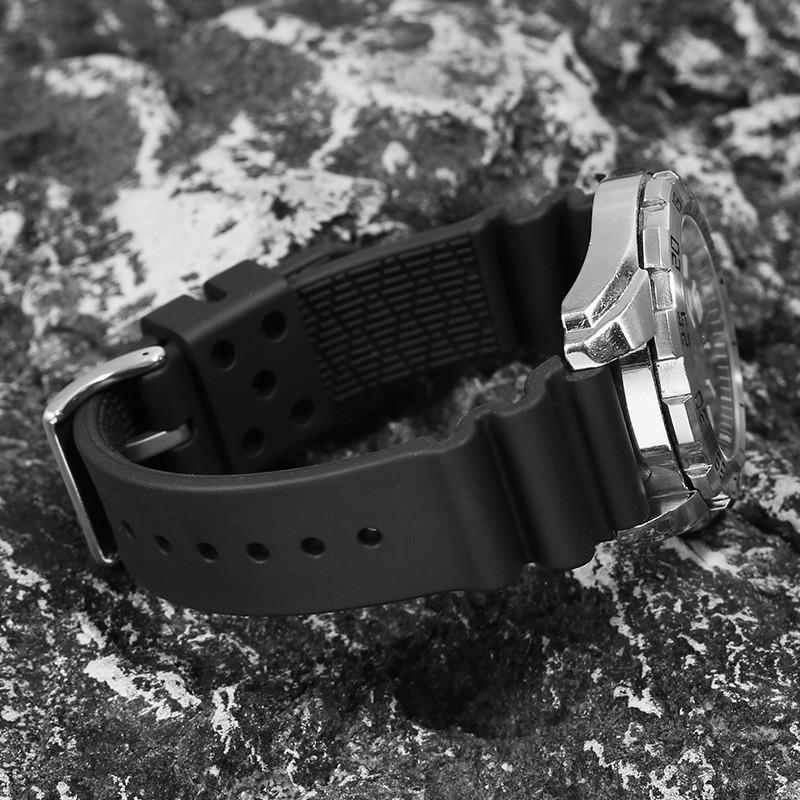 适用原装纪爵仕精工5号红牙水鬼鲍鱼小MM罐头剑鱼系列氟橡胶手表