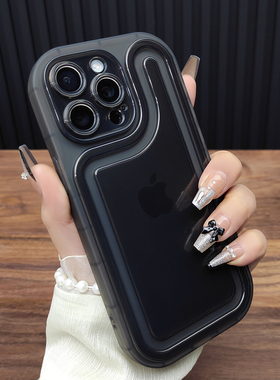 适用苹果16ProMax手机壳iPhone15气囊防摔14Plus透明13硅胶12超薄XSMAX全包11磨砂XR保护套11简约78PlusB20