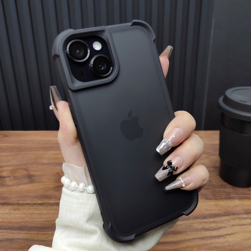 苹果17气囊防摔磨砂手机壳