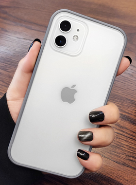 适用苹果13手机壳XR硅胶iphone11磨砂12PROMAX透明XSMAX防摔7/8pluse2