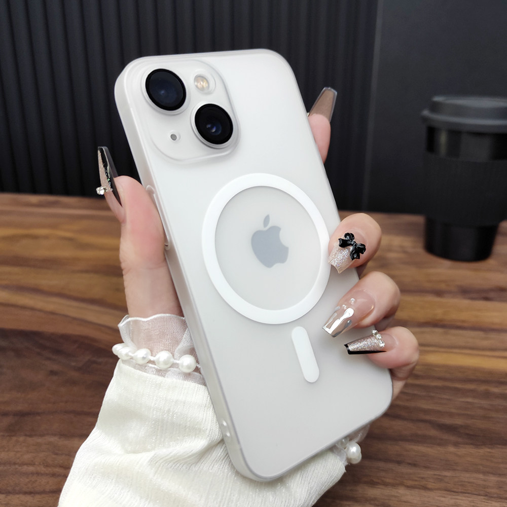 适用苹果17手机壳iPhone15ProMax超薄14磨砂全包13Pro自带玻璃镜头膜12硬壳16网红11磁吸保护壳半透明A14