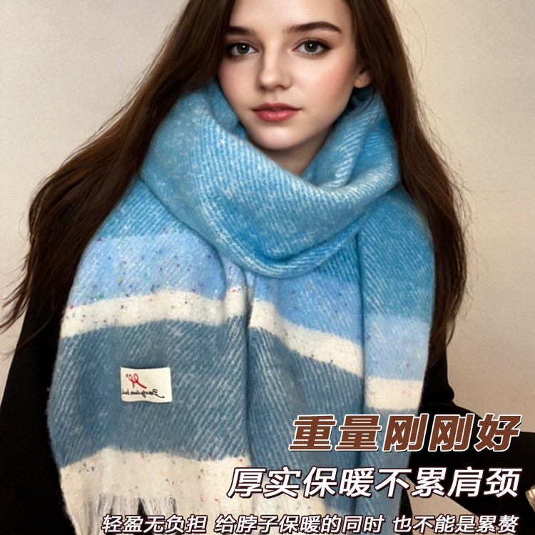 2025新款复古格子围巾