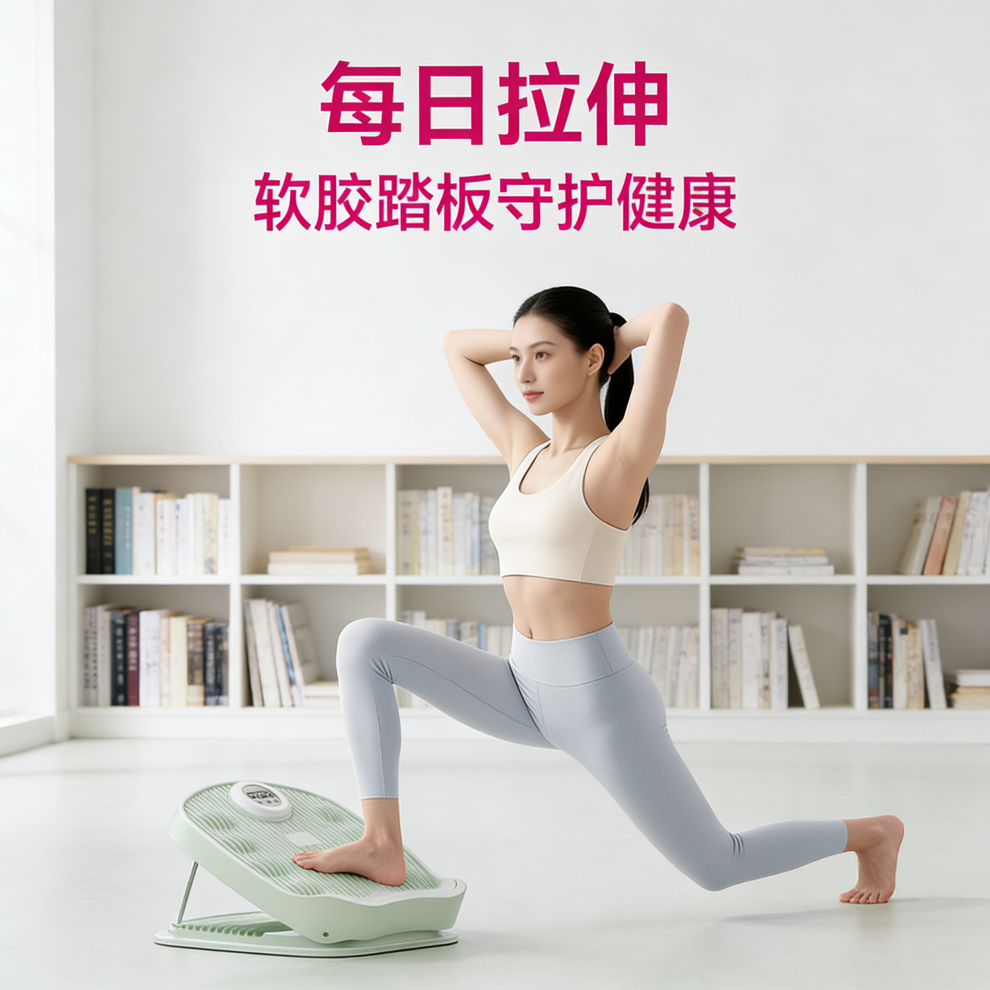 拉伸器康复压筋小腿站立足底拉筋凳训练器瑜伽练习站板靠墙脚踝板