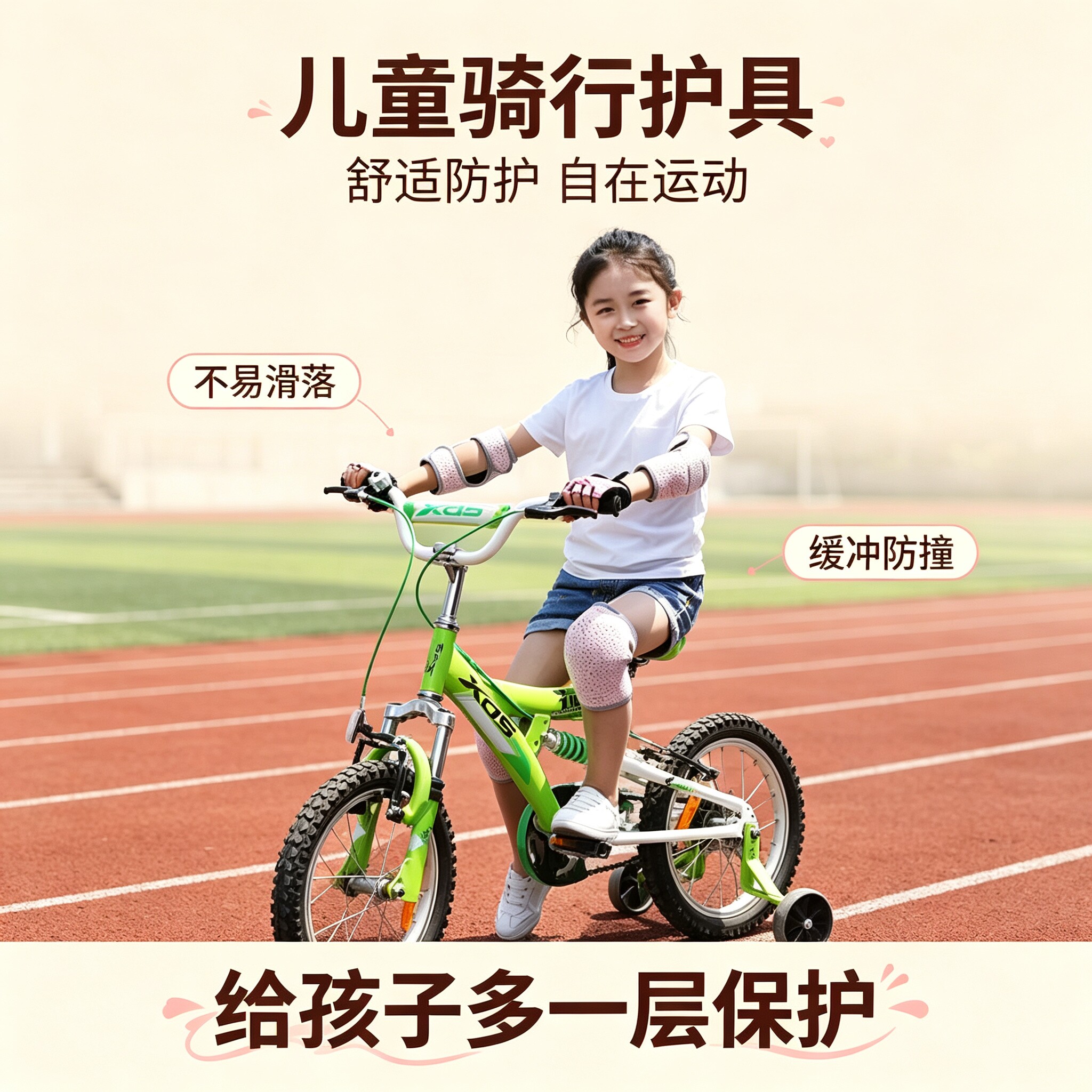 护套平衡车护手足球安全宝宝全套手套膝盖轮滑装备滑板防摔护膝
