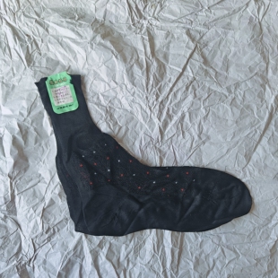 八九十年代老锦纶提花丝袜22码女士生库存老货老式袜子保老一双价