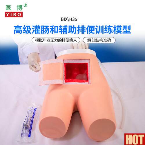 博BIX-H35高级灌肠模型辅助排便和及灌肠训练I习模型医学用灌肠排