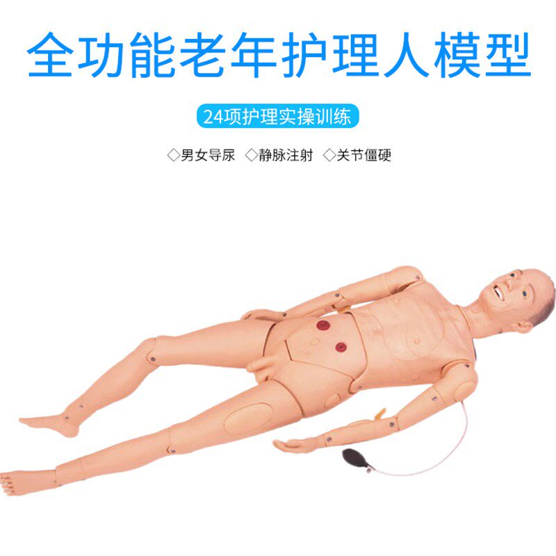 高级老年护理人 男性老人护理模型 全H功能老年护理人(男/女性)