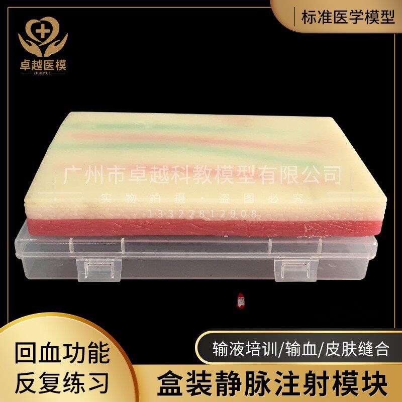 多功能皮肤d静脉模型注射练习模块 皮肤模型 动脉输液肌肉穿刺训