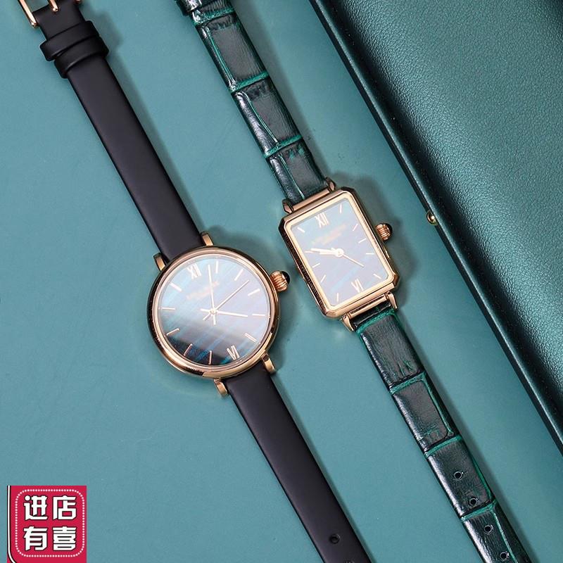 小尺寸表带女款适配罗拉dw雷诺天王依波罗西尼小绿表U真皮表带10m