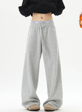 lilbetter25AW美式弯刀休闲裤子秋季新款宽松阔腿直筒运动卫裤男