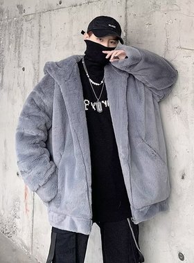 libetter25AW美式复古加厚羊羔毛棉服男女冬高级感颗粒绒棉衣外套