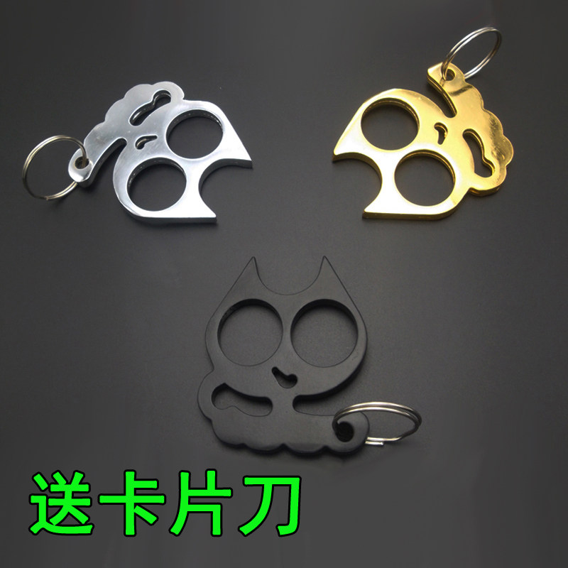 加强型防狼防身戒指 钛钢医疗级不锈钢女子尖刺自卫武器防卫用品