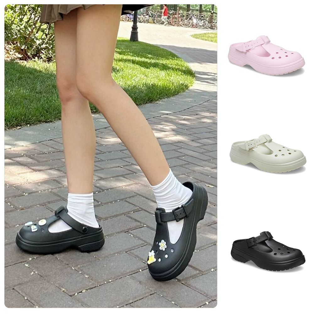 Crocs卡骆驰玛丽珍洞洞鞋女鞋