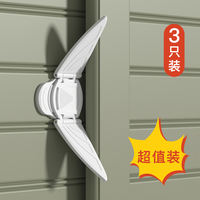 Sliding door, children's safety lock, wardrobe anti-opening lock, cabinet door anti-cat lock, door stopper, fixed snapper, sliding door lock thumbnail 4