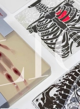 小红书同款切片SLICE 人体切片扑克牌花切骨骼创意解压玩具透明