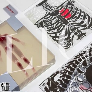 小红书同款 人体切片扑克牌花切骨骼创意解压玩具透明 切片SLICE