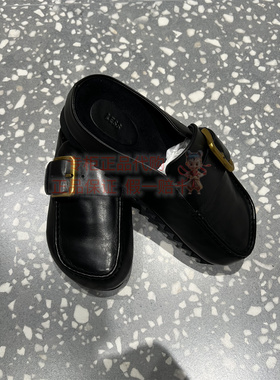 LESS女2025秋新款 商场同款 厚底乐福鞋女复古半拖单鞋3P9M10290