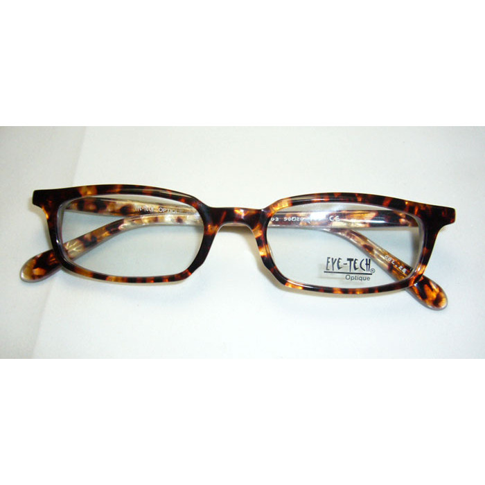 EYE-TECH板材近视眼镜框男女士豹纹玳瑁色复古方形镜架