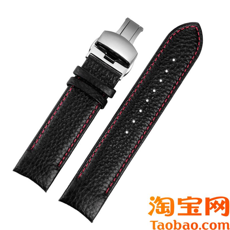 代用卡西欧手表EQB-800sBL500900系列弧形真皮手表带男配件22mm