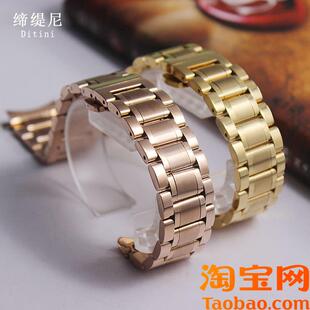 适用邦顿/bestdon不锈钢精钢手表带G机械表全自动男女蝴蝶扣表链2