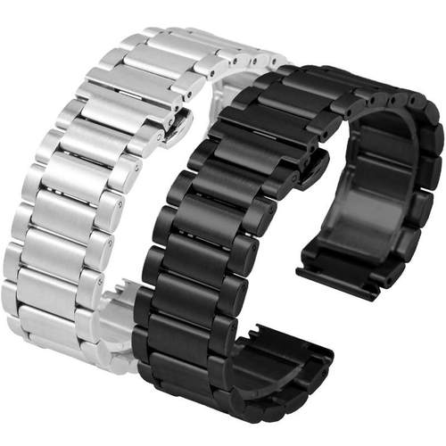 精钢手表带适e配飞亚达星际系列太空舱表DGA35001/35005凸口钢带