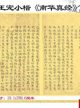 代王宠小楷南华真经全卷C古代名家正楷书字帖手稿书法高清微喷