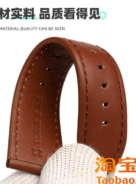 亨帝利22mm适配卡西欧EFRs-303L/303DEFV-540男款手表带真皮表链