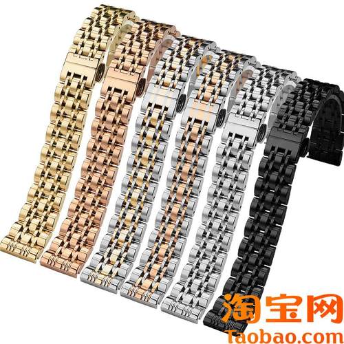 适配华为GT4/3/2pro手表不锈钢表带女watch4N/3/buds高级荣耀钢带