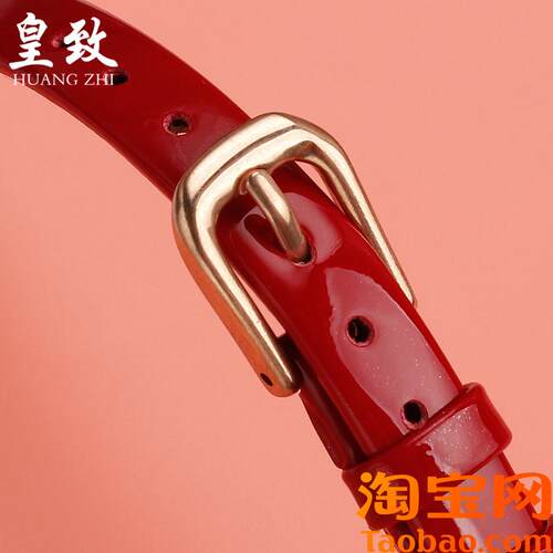 通用小号女士纤细小尺寸真皮手表带超薄牛皮腕带68T1014mm表链