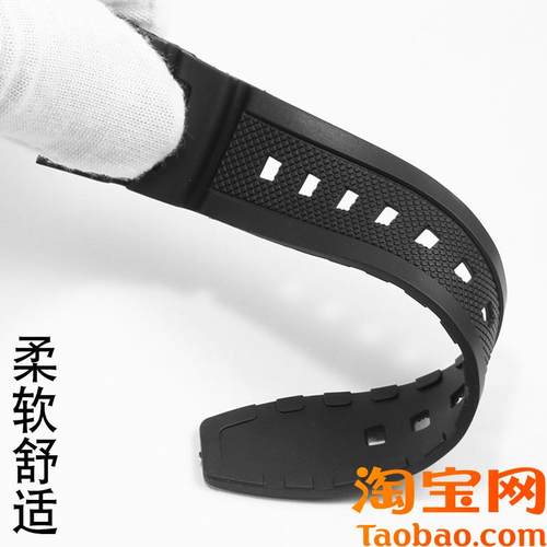 适配卡西欧c硅胶表带W-218H/AE-1200/1300/AQ-S810黑色替换带18mm